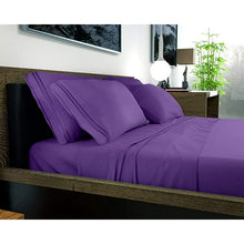 Load image into Gallery viewer, DREAMCARE - Bed Sheets Set - King Size Sheet with Side Pocket - 6pcs Set, 15 inches, Purple