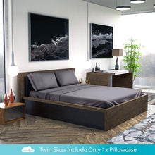 Load image into Gallery viewer, DREAMCARE Twin Sheets - 3 PCS Twin Sheets Set - Deep Pocket Twin Sheets up to 15 inches - Extra Soft Twin Bed Sheets - Hotel Luxury Sheets & Pillowcases Set - Wrinkle and Fade Resistant (Twin, Grey)