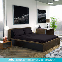 Load image into Gallery viewer, DREAMCARE - Bed Sheets Set - King Size Sheet with Side Pocket - 6pcs Set, 15 inches, Black