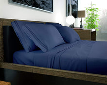 Load image into Gallery viewer, DREAMCARE deep Pocket Queen Sheets - 6 PCS Set - up to 15 inches - 2500 Supreme Collection - Superior Softness - Hotel Luxury Sheets &amp; Pillowcases Set - Wrinkle and Fade Resistant (Queen, Navy Blue)
