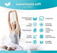 Load image into Gallery viewer, DREAMCARE - Bed Sheets - King Size Fitted Sheet 15 inches with Side Pocket, Gray
