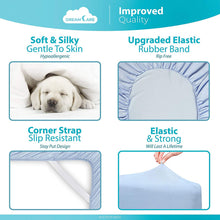 Load image into Gallery viewer, Dreamcare Fitted Sheet Deep Pocket Fitted Sheet Only Deep Pocket Bed Sheet Fitted Sheet King Size, Light Blue
